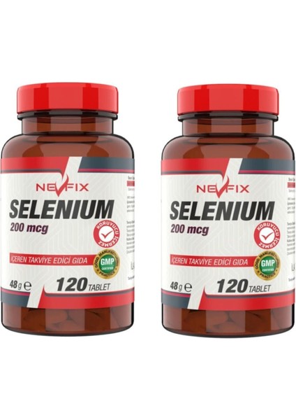 Selenyum 200 Mcg 120 Tablet X 2 Kutu 240 Tablet