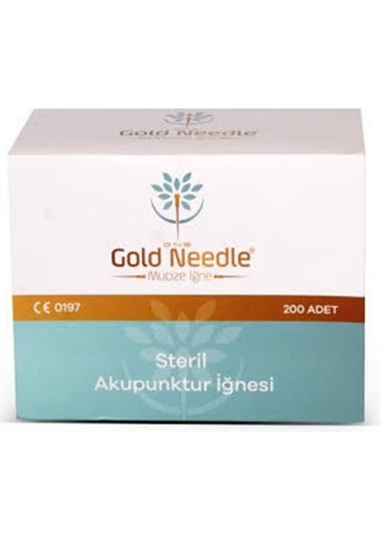 Gold Needle 0.16*7 Mm Akupunktur Iğnesi Steril