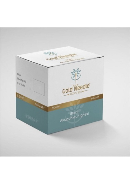 Gold Needle Steril Akupunktur Iğnesi 0,25*25 Mm 200 Adet