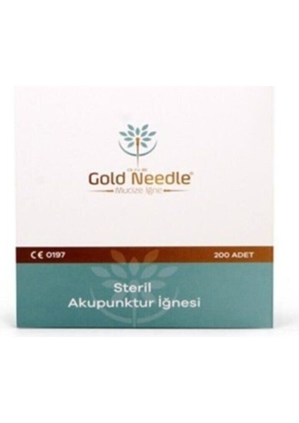 Gold Needle 0*25*40 Mm Akupunktur Iğnesi Steril