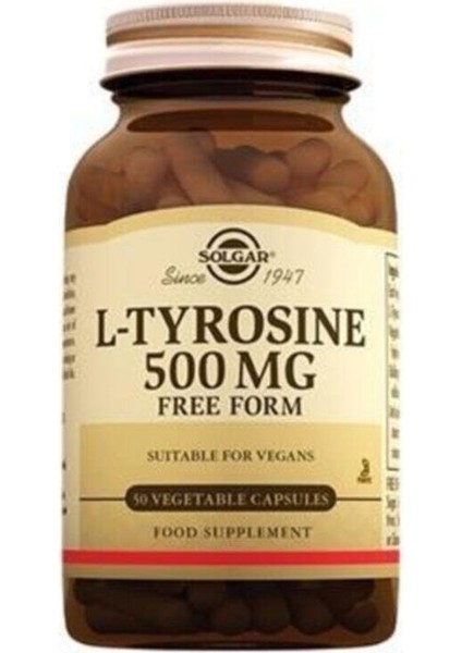 L-Tyrosine 500 Mg 50 Kapsül