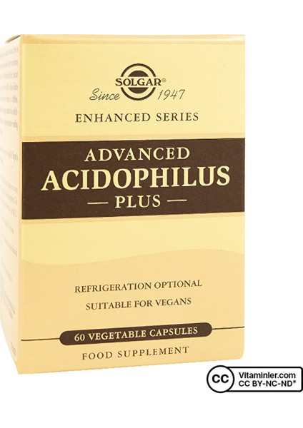 Advanced Acidophilus Plus 60 Kapsül