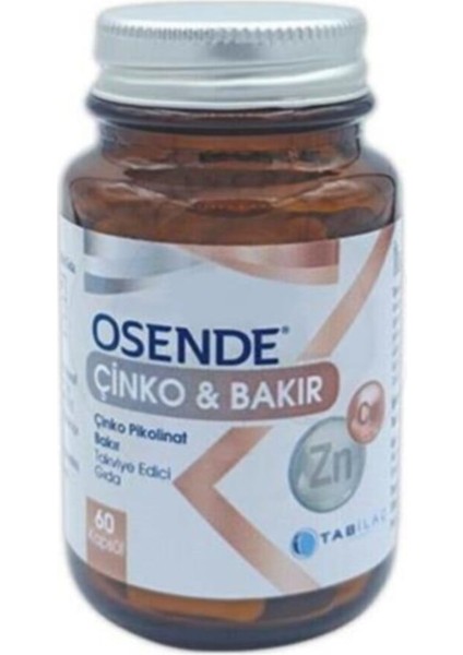 Çinko Pikolinat Bakır 60 Kapsül