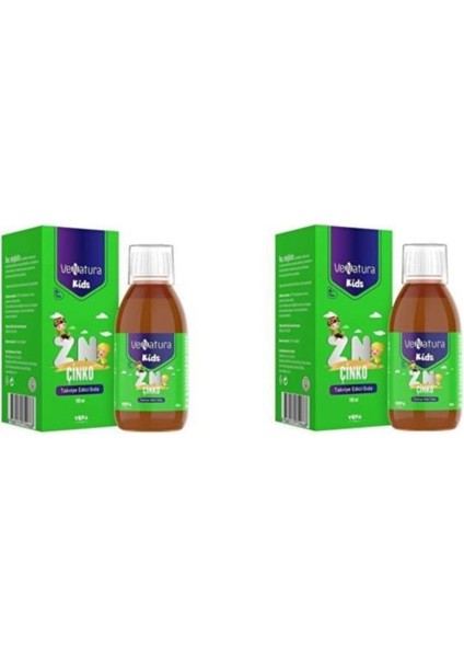 Kids Çinko Şurup 100 Ml 2 Adet