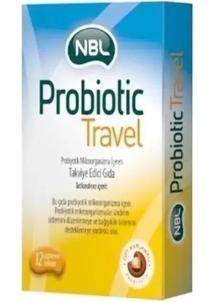 Probiotic Travel 12 Çiğneme Tableti