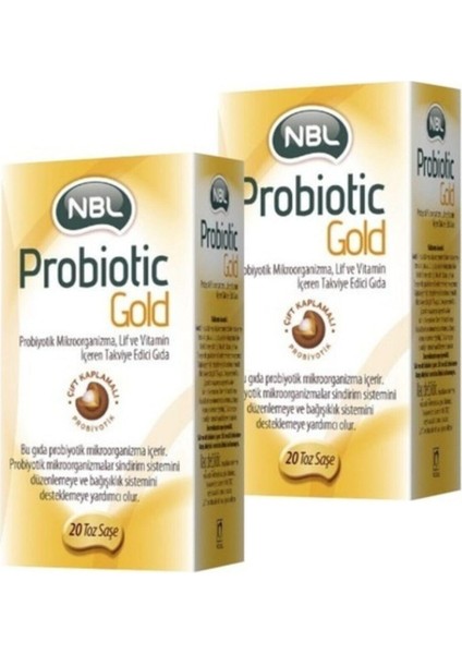 Probiotic Gold 20 Stick Saşe 2'Li Paket