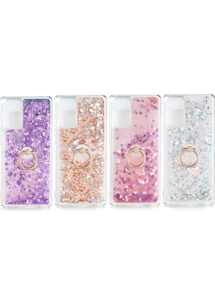 Xiaomi Poco M3 Kılıf Sıvılı Simli Yüzüklü Kapak fiyatları