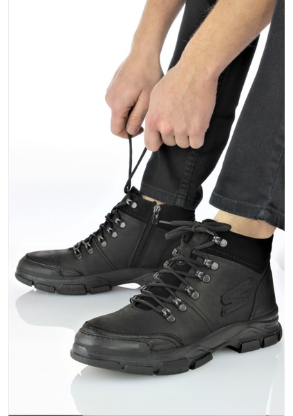 Erkek Hakiki Deri Spor Tarz Kalın Kışlık Bot SM22/B1814 fiyatları