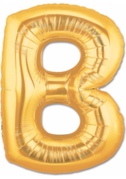 Küçük Altın Boy Harf Balon Gold Renk Uçan Balon Folyo Balon 36 cm Helyum Balon