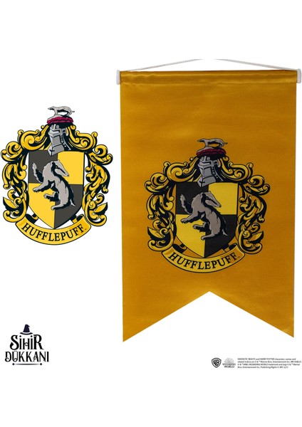 Sihir Dükkanı Hufflepuff Büyük Flama Kırlangıç Kesim