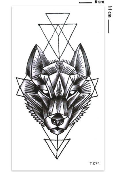 Soyut Kurt Geçici Dövme Unsiex Tattoo fiyatları