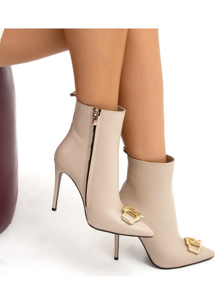 Kadın Derı Topuklu Bot 33 4642 Bn Bot SK22/23 indirimleri