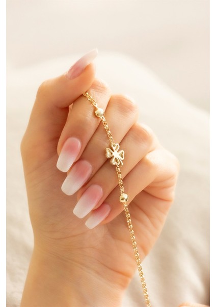 Altın Kalpli Yonca Bileklik fiyatları