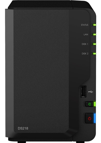 SYNOLOGY DS218 2 YUVALI KİŞİSEL BULUT NAS SİSTEMİ (DİSKSİZ)