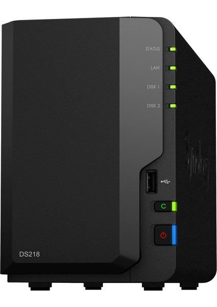 SYNOLOGY DS218 2 YUVALI KİŞİSEL BULUT NAS SİSTEMİ (DİSKSİZ)