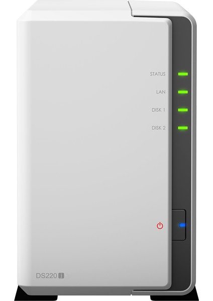 SYNOLOGY DS220J 2 YUVALI KİŞİSEL BULUT NAS SİSTEMİ (DİSKSİZ)