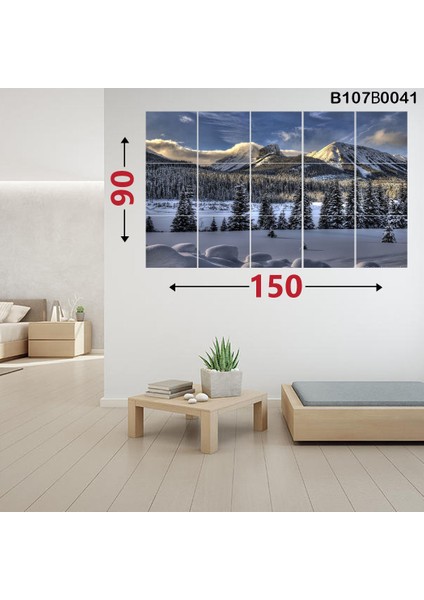 15 Parçalı Dekoratif Ahşap Duvar Tablosu 87X145 cm B107B0041