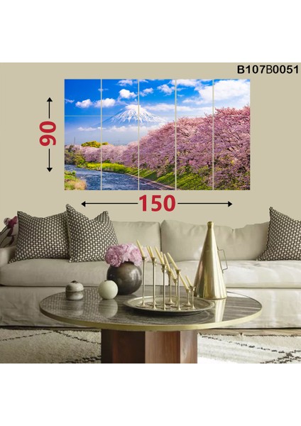 15 Parçalı Dekoratif Ahşap Duvar Tablosu 87X145 cm B107B0051