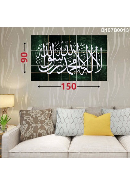 15 Parçalı Dekoratif Ahşap Duvar Tablosu 87X145 cm B107B0013