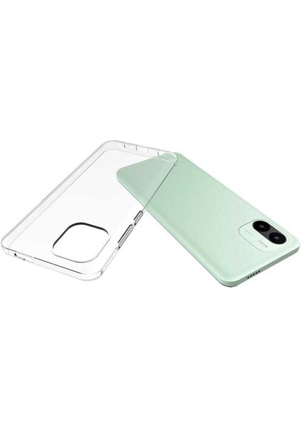 Caseworld Xiaomi Redmi A1 Kapak Şeffaf Süper Silikon Kılıf