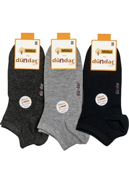 Kadın Modal Plus Patik Çorap 4506 -12 Adet