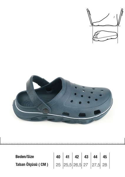 Islak Zemine Uygun Eva Erkek Ev Bahçe Terlik modelleri