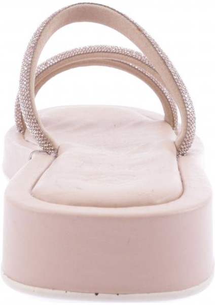 008 Kadin Silver Taşli Çapraz Bantli Terlik fırsatları