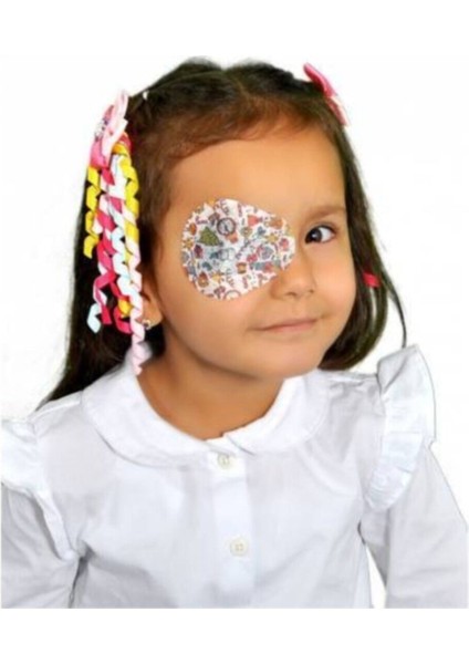 Mefkure Store Happy Eyes Çocuk Göz Kapama Bandı 100LÜK Kutu Göz Pedi fiyatları