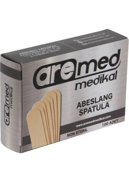 5 Kutu - 100 Lük Abeslang Tahta Dil Çubuğu Basacağı - Ağda Spatulası, Spatula 5kutuabeslang fiyatları