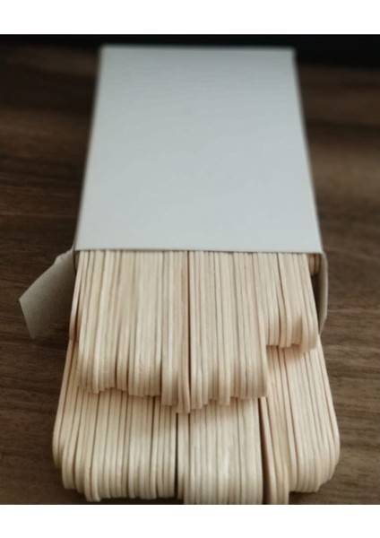 5 Kutu - 100 Lük Abeslang Tahta Dil Çubuğu Basacağı - Ağda Spatulası, Spatula 5kutuabeslang fırsatları