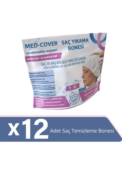 Medcover Med-Cover Saç Yıkama Bonesi 1X12'LI Gönderim