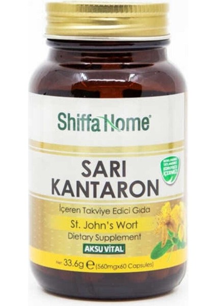Shiffa Home Shiffahome Sarı Kantaron 560MG 60 Kapsül