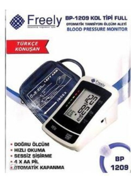 BP-1209 Tam Otomatik Üst Koldan Ölçer Konuşan Tansiyon