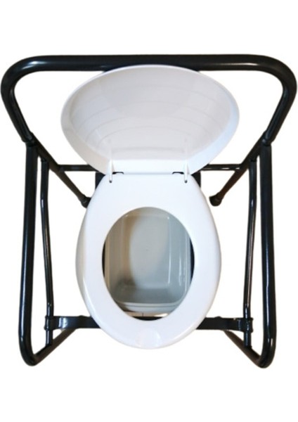 Ipox Kapaklı Klozet - Engelli Yaşlı Hasta Tuvalet Yükseltici - Seyyar Hasta Tuvaleti -Katlanabilir modelleri