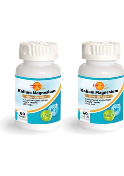 Kalium Potasyum Magnesyum 60 Tablet 2 Kutu
