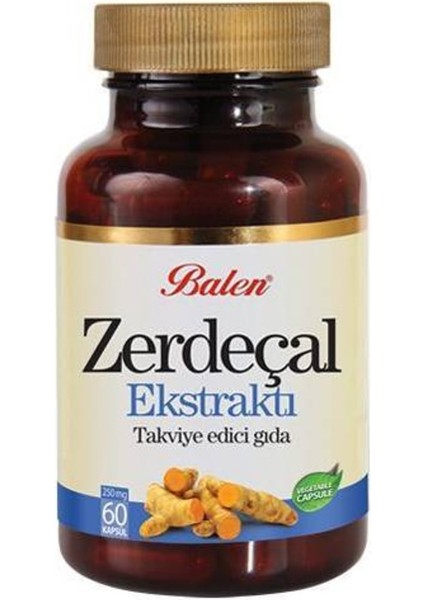 Zerdeçal Ekstraktı Kapsül 250 Mg 60 Kapsül