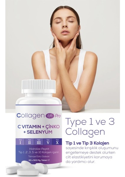 Collagen Life Pro 5 Tip  Tip 1, Tip 2, Tip 3, Tip 5, Tip 10 90 Tablet