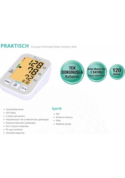 F.bosch Koldan Ölçer Konuşan Tansiyon Aleti Praktisch modelleri