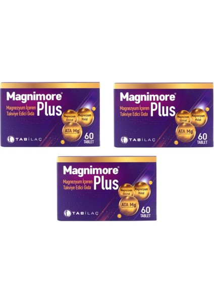 Magnimore Plus 60 Tablet X3 Adet