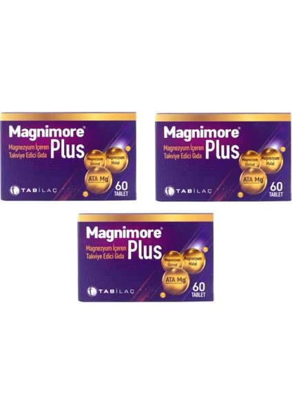 Magnimore B6 Magnimore Plus 60 Tablet X3 Adet