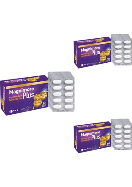 Magnimore Plus 60 Tablet X3 Adet