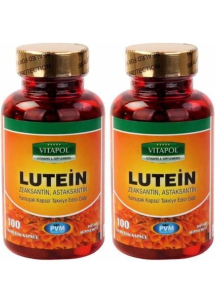 Lutein Zeaksantin Astaksin 2X100 Yumuşak Kapsül Ücretsiz Aynı Gün Kargo