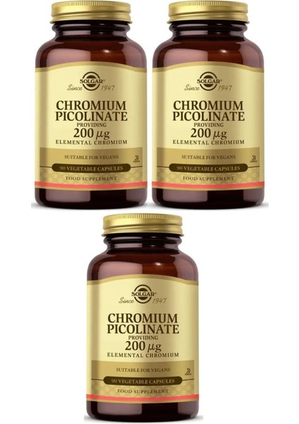 Chromium Picolinate 90 Kapsül 3 Adet