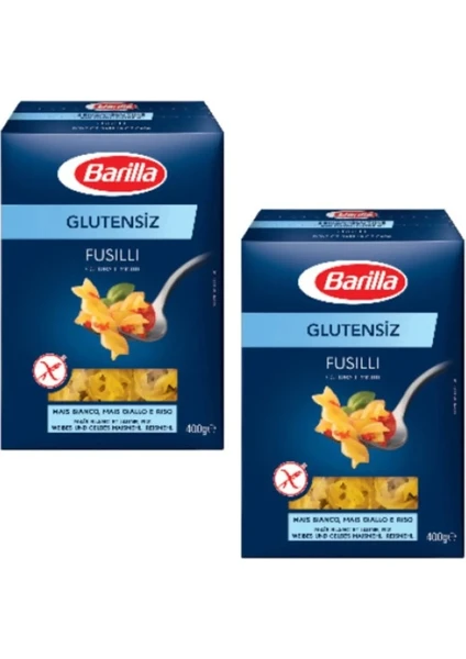 Glutensiz Burgu Makarna (Fusilli) 400 gr x 2 Paket