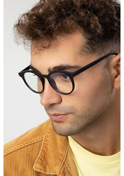 Yuvarlak Model Erkek B-Block Mavi Işık Korumalı Gözlük fiyatları