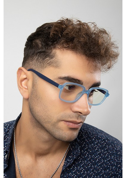 Dikdörtgen Model Erkek B-Block Mavi Işık Korumalı Gözlük fiyatları
