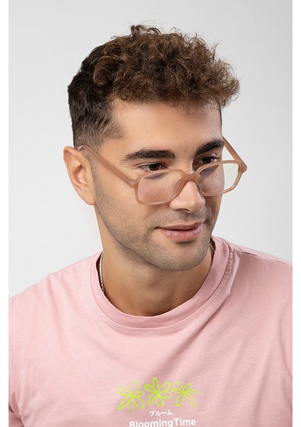 Dikdörtgen Model Erkek B-Block Mavi Işık Korumalı Gözlük