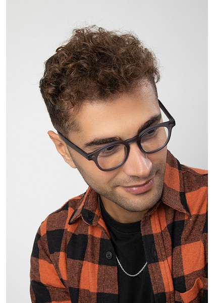 Kare Anahtar Model Erkek B-Block Mavi Işık Korumalı Gözlük