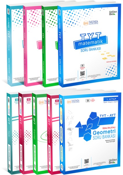TYT AYT 2023 Fizik Kimya Biyoloji Matematik Geometri Soru Bankası Seti