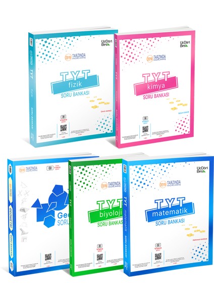 TYT 2023 Fizik Kimya Biyoloji Matematik Geometri Soru Bankası Seti